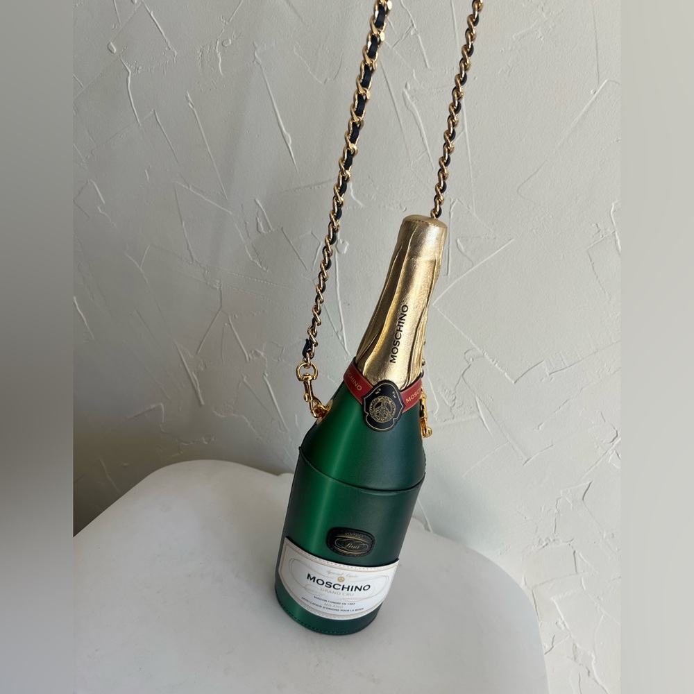 Moschino Champagne Bag Moschino Italy Trompe l'oeil - Picture 2 of 8